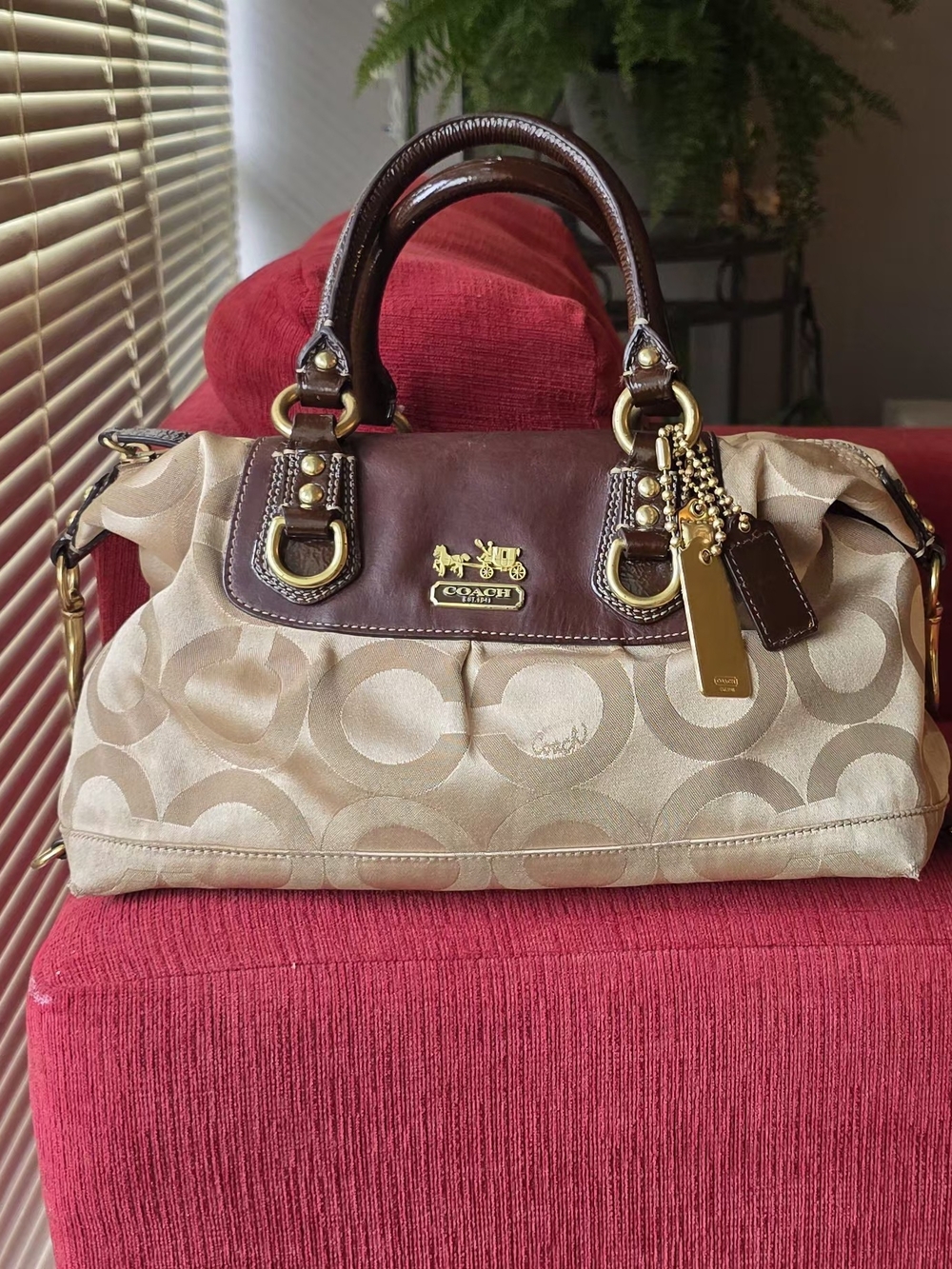 Coach Madison Op Art Sabrina Satchel